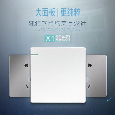 X1皓月大面板開關|